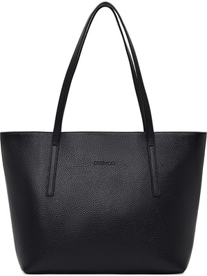 Derimod Kadın Siyah Deri Omuz Çantası 25ABD2301FT