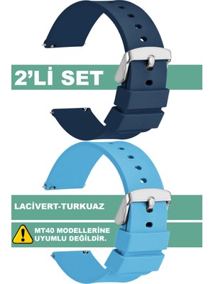 Trendburada Tcl Mt42 Mt42x Mt43 Mt46-Slazenger Akıllı Çocuk Saatleriyle Uyumlu Silikon Saat Kordonu Kayışı MT42SET