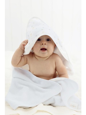 İrya Irya Dreamer Organik Pamuk Müslin Bebek Kundak Krem 75X75