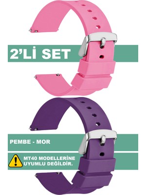 Trendburada Tcl Mt42 Mt42x Mt43 Mt46-Slazenger Akıllı Çocuk Saatleriyle Uyumlu Silikon Saat Kordonu Kayışı