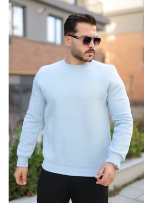 Erkek Üç Iplik Şardonlu Sweatshirt