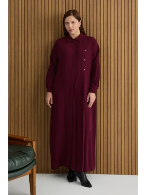 Aker Bordo Koza Logolu Elbise