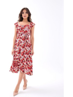 5370 Elbise-Kırmızı