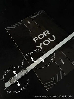 Fiori Uzun Toka Ince Kemer, Pantolon Kemeri, Gömlek Kemeri, Ceket Kemeri, Elbise Kemeri