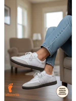 Albishoes Unisex Kadın - Erkek Sneaker Koşu Yürüyüş Okul Günlük Sneaker Spor Ayakkabı Rahat Taban