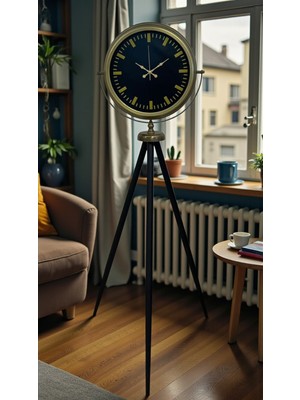 Zentime Nostalji Şık Tasarım Tripod Ayaklı Saat