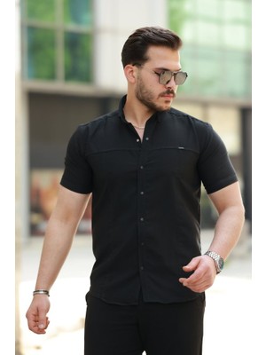 Erkek Çıtçıt Düğmeli Kısa Kollu Gömlek