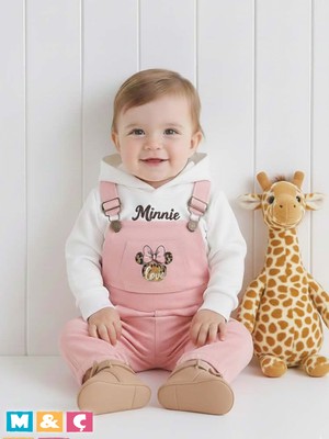 Unisex Kot Tulum Sonbahar Kış Kız Erkek Bebek 2li Takım Overall Jumpsuit