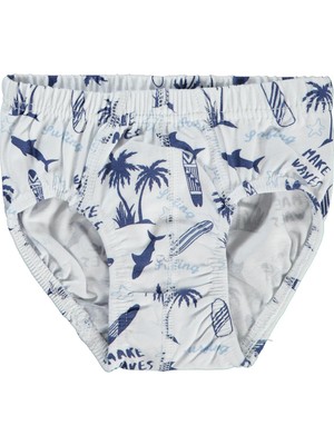 Civil Boys Palmiye 2'li Külot Set 4-5 Yaş Erkek Çocuk Örme Kumaş Rahat Tasarım 2-10 Yaş