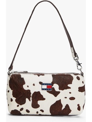 Tommy Hilfiger Tjw Must Inek Desenli Asılabilir Kadın Beyaz Cüzdan AW0AW180910K6