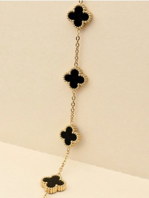 Sevvostakı Çelik Yonca Marka Model Şık Bileklik