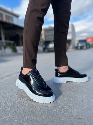 Trivogue KB-703 Kuback Siyah Rugan Lastikli Günlük Erkek Ayakkabı