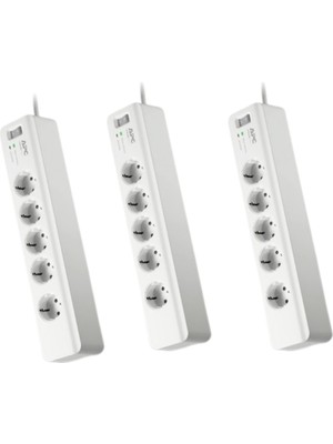 Schneider Electric Apc 5'li Akım Korumalı Priz Pm5-Gr ( 3 Adet )