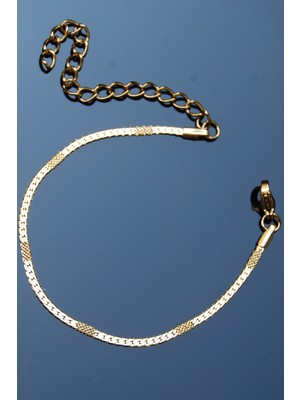 Rua Jewelry Çelik Italyan Ezme Sarmal Işlemeli Bileklik 2 mm Altın Renk | Kararmaz ,unisex ,2 Yıl Garantili