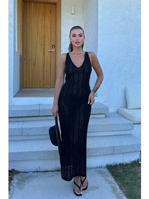 Rosalia Sırt Dekolteli Elbise 2761