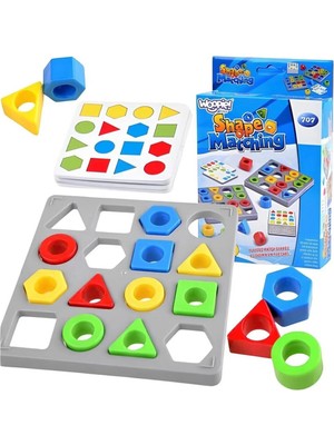 PlayZen Şekil Eşleştirme – Eğitici Şekil Kutu Oyunu | 3+ Yaş | Renk ve Form Tanıma
