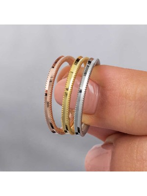 Gumush Gümüş 3 Renk Ajda Kadın Yüzük