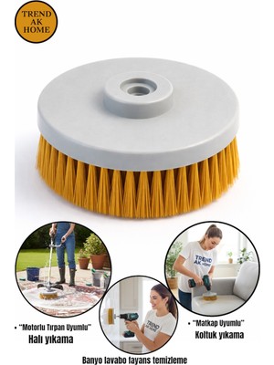 Halı ve Koltuk Yıkama Fırçası Banyo Lavabo Fayanslar Balkon Merdiven Mermerler Gibi Birden Fazla Alanda Temizlik Için Kullanılabilir