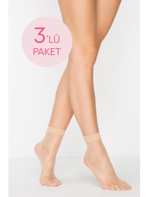 Penti Fit 15 Açık Ten 3lü Soket Çorap