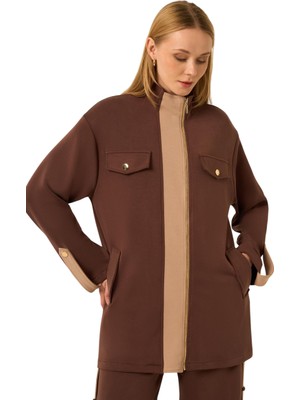 Ftz Women Kadın Ikili Takım Kahve Bej – Şık ve Rahat Günlük Kombin 31288