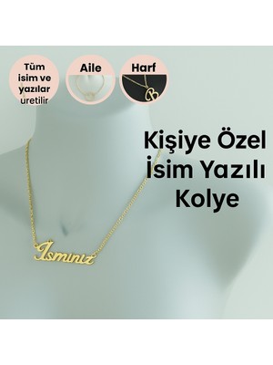 Kişiye Özel Isim Yazılı Kolye