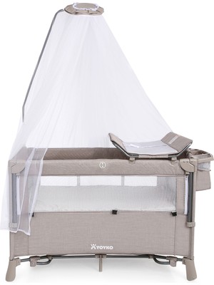 Yoyko Otomatik Açılan ve Katlanan New Exclusive Comfort 8 In 1 Oyun Parkı Bej 76 x 116 cm