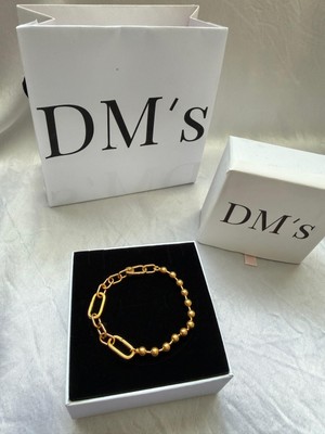 DMs Silver Yarı Boncuk Yarı Zincir Gümüş Charm'ı