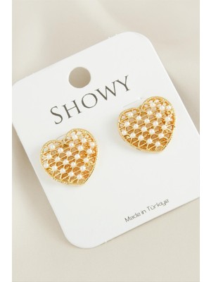 Marsilyan Kalp Yeni Sezon Inci Küpe