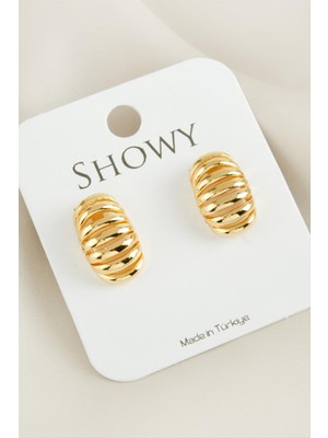 Marsilyan Tırtırlı Trinos Yeni Sezon Metal Küpe