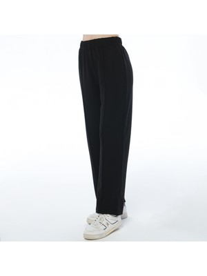 ASN Concept Kadın Siyah Renk Schuba Kumaş Önü Çima Dikişli Pantolon (Büyük Beden Seçeneğiyle)