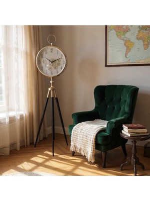 Feyza Design Şık Ayaklı Çarklı Saat, Modern ve Fonksiyonel Tasarım