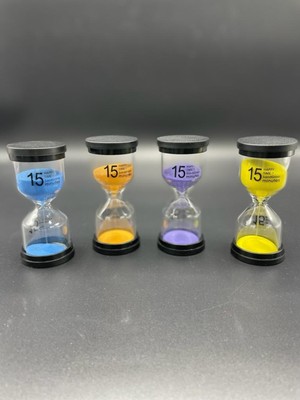 Feyza Design Renkli Kum Saati, 15 Dakika, Dekoratif ve Şık Tasarım