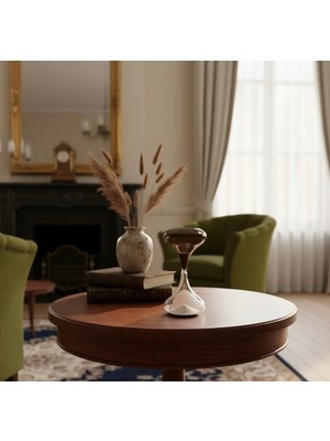 Feyza Design Modern Renkli Dekoratif Cam Kum Saati Şık Masa Üstü Aksesuarı