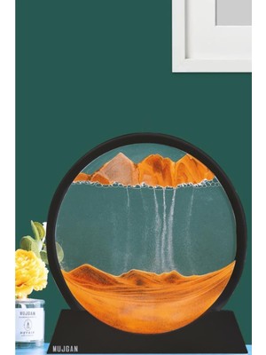 Feyza Design Şık Yuvarlak Kum Saati, 7 Inç, Dekoratif ve Zarif Tasarım