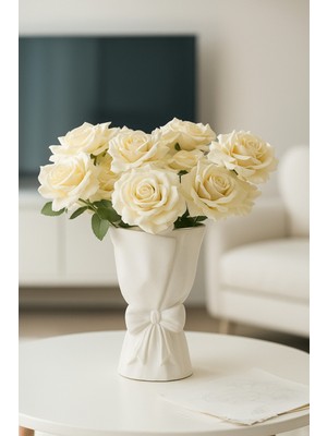 Şık Iskoç Büyük Buket Vazo, Dekoratif Çiçeklik ve Biblo 20X10X10CM