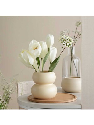 Bohem Tarzı Seramik Vazo, Şık ve Modern Dekorasyon Unsuru