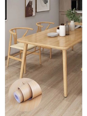 Eco Lounge Ahşap Görünümlü Kendinden Yapışkanlı Kaplama Folyosu 5 Metre