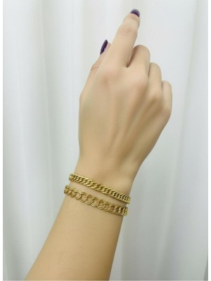 Kuyumcu Nurettin 8 gr (Gram) 2\\\'li Kunye Samanyolu & Dallas 22 Ayar Altın