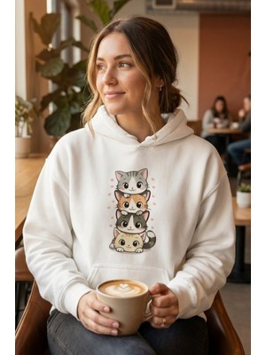 Dijital Baskılı Kapüşonlu Sweatshirt | Unisex Hoodie | YYZ Store