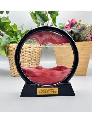 Feyza Design Özel Isme Kum Saati, Kum Sanatı Akış Tablosu, Şık Dekorasyon Parçası