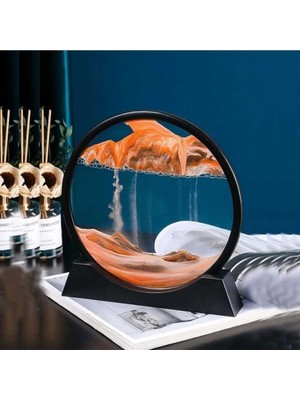 Feyza Design Turuncu Renkli Dekoratif Kum Saati, Şık ve Benzersiz Tasarım