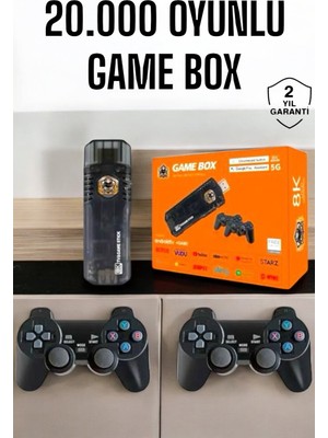 Evyora 20.000 Oyunlu Premium Model Oyun Konsolu 8k Android Tv Hd Game Stick