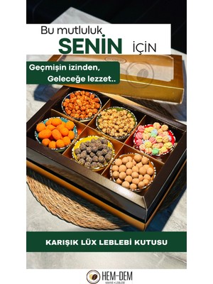 Hemdem Hediyelik Karışık Lüx Leblebi Kutusu 440 gr -04