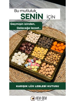 Hemdem Hediyelik Karışık Lüx Leblebi Kutusu 700 gr -03