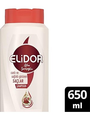 Elidor Saç Bakım Şampuanı Canlı ve Sağlıklı Görünen Saçlar By Afra Saraçoğlu 650 ml