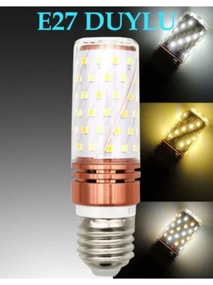 Genel E-27 12W Mısır LED Ampul 3 Renk Beyaz - Günışığı - Ilık Beyaz 3500K/4000K/6500K
