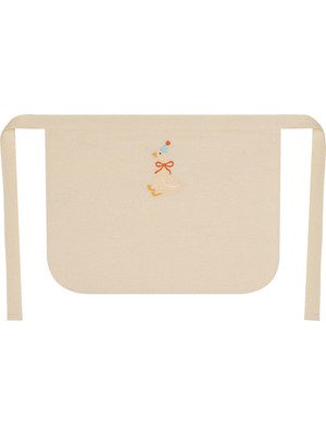 %100 Pamuk Hambez Çocuk Mutfak ve Etkinlik Önlüğü - 2-4 Yaş - 40X30 cm - Nakışlı Çift Kat
