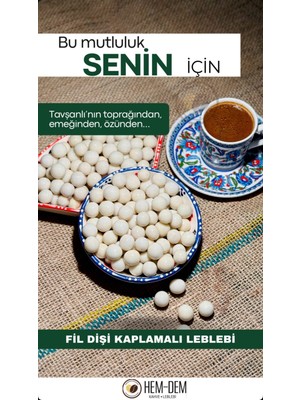 Hemdem Fildişi Leblebili Draje 250 gr - Hafif ve Lezzetli Atıştırmalık