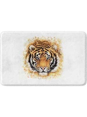 Sevimli Tasarımlı Mikrofiber 2'li Takım Banyo Paspası, Kaymaz Taban, Makinede Yıkanabilir (40X60_50X80)