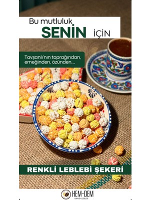 Hemdem Renkli Leblebi Şekeri 400 gr | Nostaljik ve Eğlenceli Lezzet